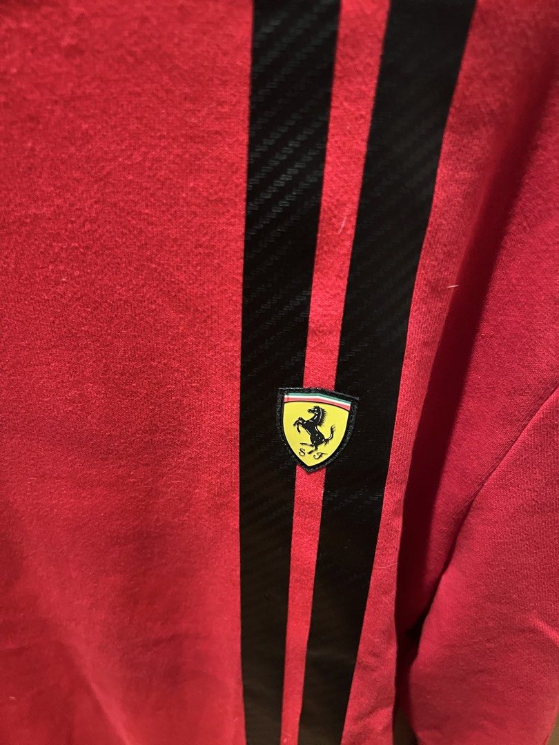 Authentic Ferrari Sweater (Category: Coats, Jackets and Outerwear) located in Quezon. Submitted by newmanilaselected (Listing ID 1469517571, Image 2). Description: Ferrari Sweater from official Ferrari store in Abu Dhabi. Barely worn so it’s good as new. Size small (can fit up to medium) Selling for P500.