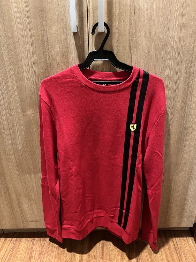 Authentic Ferrari Sweater (Category: Coats, Jackets and Outerwear) located in Quezon. Submitted by newmanilaselected (Listing ID 1469517571, Image 1). Description: Ferrari Sweater from official Ferrari store in Abu Dhabi. Barely worn so it’s good as new. Size small (can fit up to medium) Selling for P500.