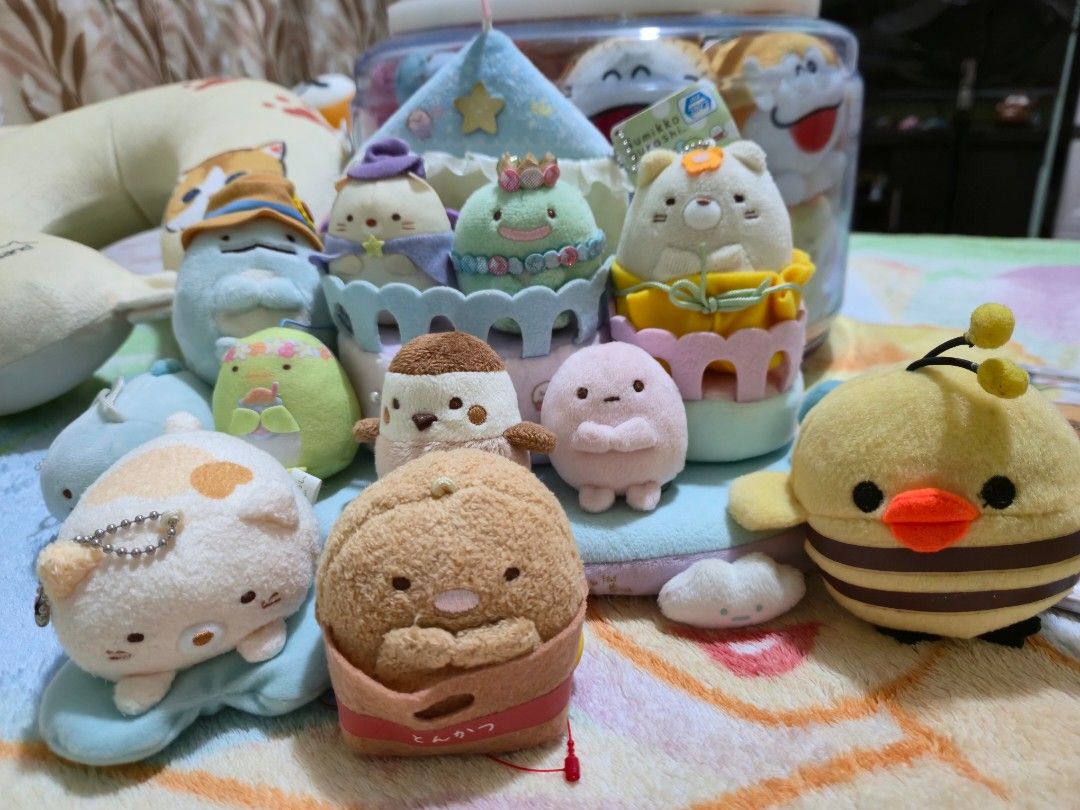 Authentic San-X Sumikko Gurashi Deluxe Plush & LED Light Bundle Set (Category: Plushies & Soft Toys) located in Quezon City. Submitted by peachhalves (Listing ID 1465414619, Image 1). Description: Selling my personal collection of authentic San-X Sumikko Gurashi plush toys as a complete bundle set! ✨ Collector's Note: Includes limited-run costume pieces like the Princess/Tiara themed characters and original Sumikko Collection pastel display nests