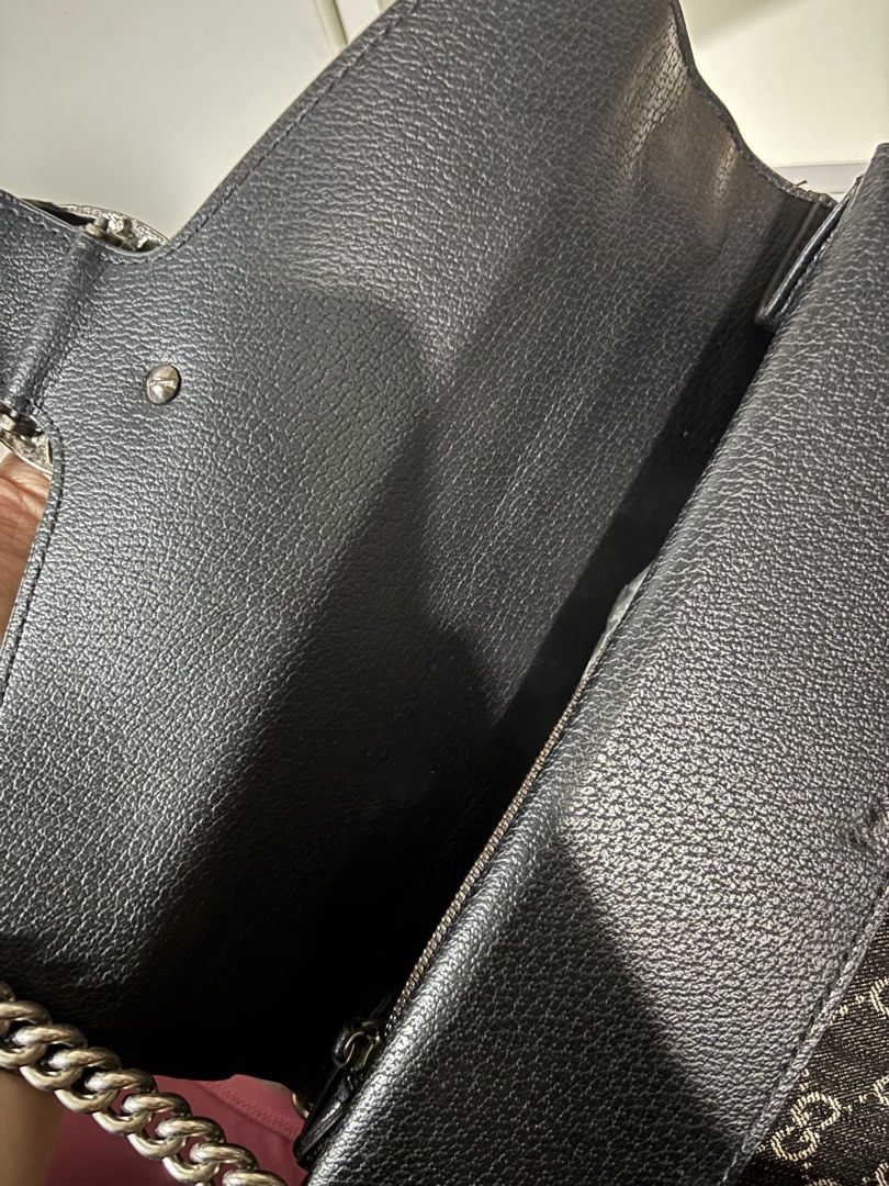 Bag bundle (Category: Shoulder Bags) located in Johor Bahru. Submitted by soulsol (Listing ID 1469409905, Image 2). Description: - Brand: Gucci - Model: Dionysus Shoulder Bag - Material: Black GG monogram denim canvas with black leather trim.