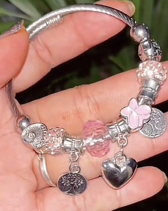 Bangle with charms non tarnish (Category: Bracelets) located in Manila. Submitted by vintageaccessories (Listing ID 1469497623, Image 2). Description: .