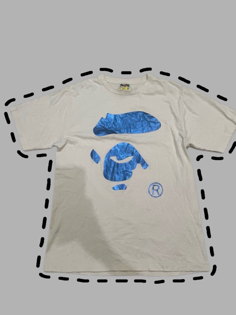 Bape big face (Category: Formal Shirts) located in San Jacinto. Submitted by clothcartelph (Listing ID 1469417164, Image 1). Description: Size: med Dimes: 19/27 Width: 19 Length: 27 Issue: small pinhole Color rate: 9.1/10 .