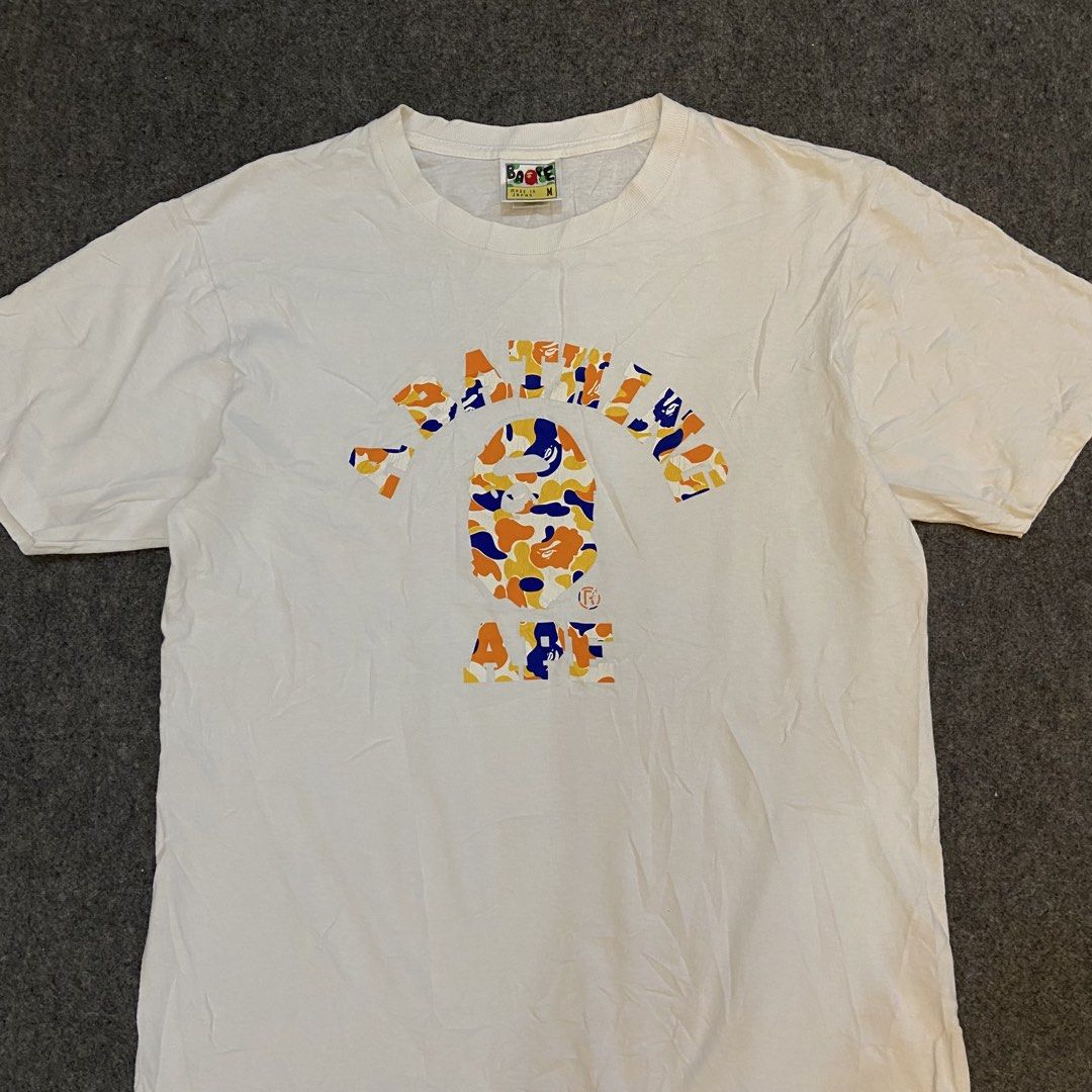 BAPE COLLEGE TEE COLLAB (Category: Tshirts & Polo Shirts ) located in Mabalacat. Submitted by alternativegoodsco (Listing ID 1469554421, Image 2). Description: pm for more details .