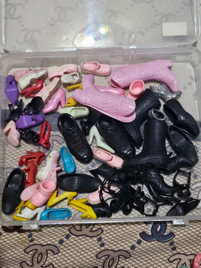Barbie doll shoes Myscene Licca (Category: Vintage Collectibles) located in Alabel. Submitted by gensanfinds (Listing ID 1469570465, Image 1). Description: barbie doll shoes, licca myscene ken dolls. price per piece price ranges from 100 to 250.