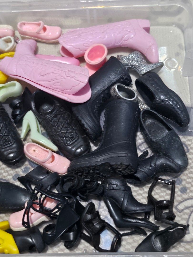 Barbie doll shoes Myscene Licca (Category: Vintage Collectibles) located in Alabel. Submitted by gensanfinds (Listing ID 1469570465, Image 3). Description: barbie doll shoes, licca myscene ken dolls. price per piece price ranges from 100 to 250.