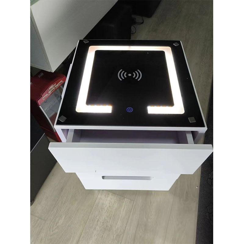 Bedside Cabinet Drawer cabinet LED three adjustable lights, Furniture ...