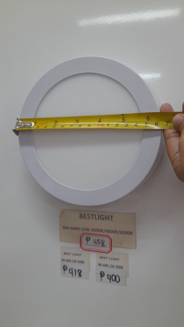 Bestlight Circular 12W LED Ceiling Light Warm Light (Category: Lighting) located in Manila. Submitted by raquil24 (Listing ID 1469506732, Image 3). Description: - Brand: Bestlight - Condition: Brand new in original packaging - Power: 12W with 3000K warm light - Voltage: AC110-220V - Size: 125mm diameter x 32mm thickness - Material: Aluminium and LED - Easy installation: Surface mount design, no drilling required - Includes: Driver and wiring.