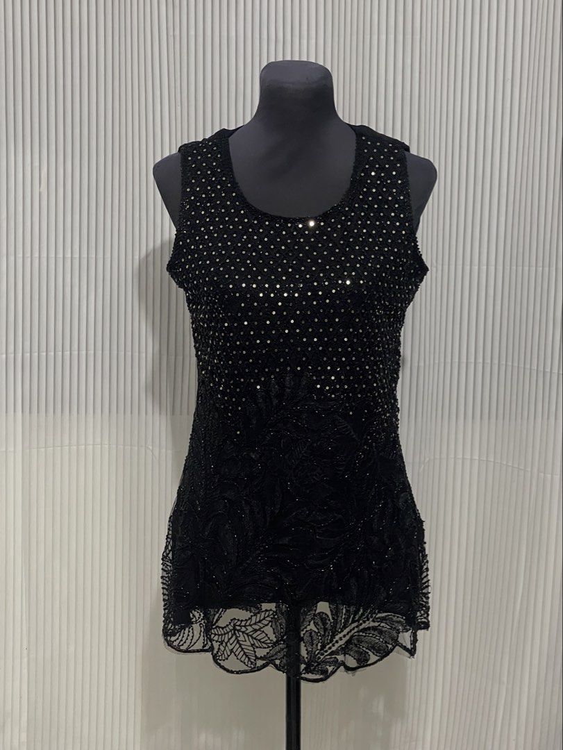 Black Beaded Dress (Category: Dresses) located in Tuguegarao City. Submitted by ziggerryy (Listing ID 1469539979, Image 2). Description: No flaws. No holes. M-Semi L No tags .