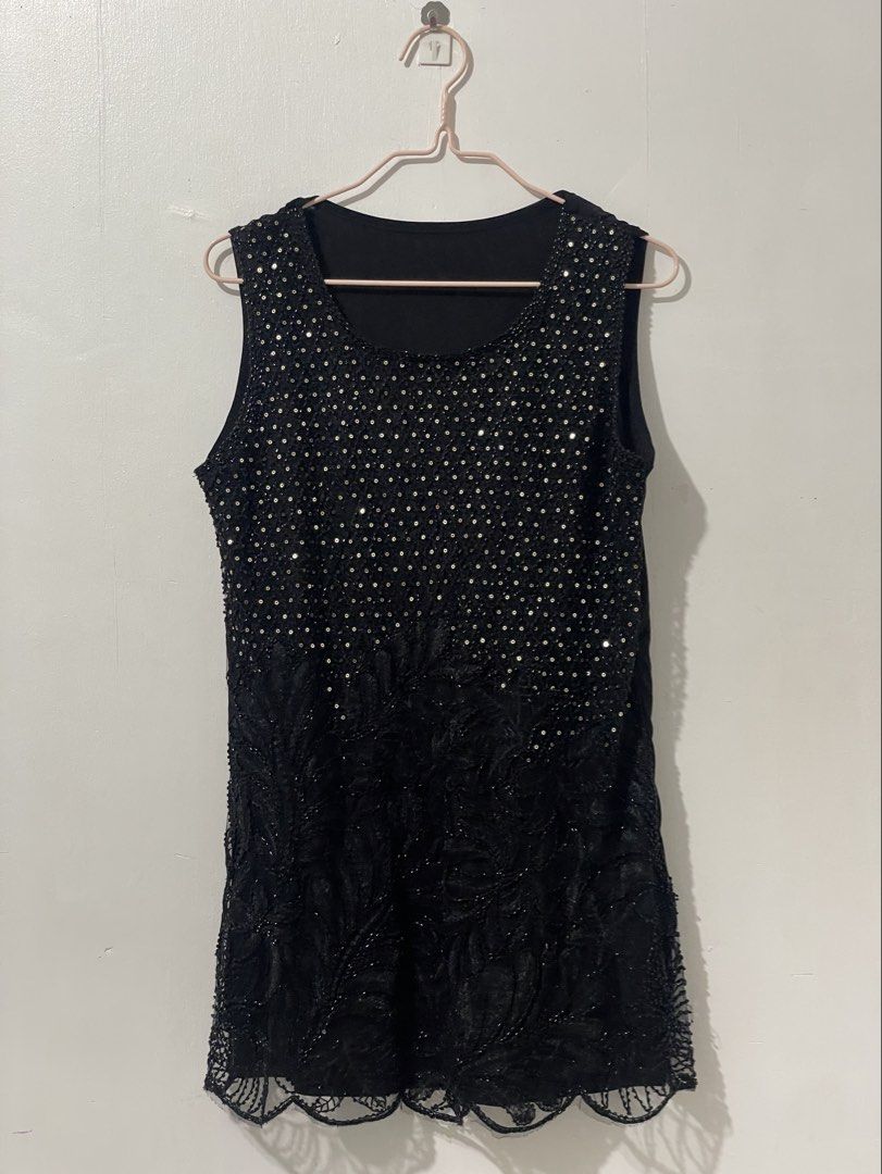Black Beaded Dress (Category: Dresses) located in Tuguegarao City. Submitted by ziggerryy (Listing ID 1469539979, Image 3). Description: No flaws. No holes. M-Semi L No tags .