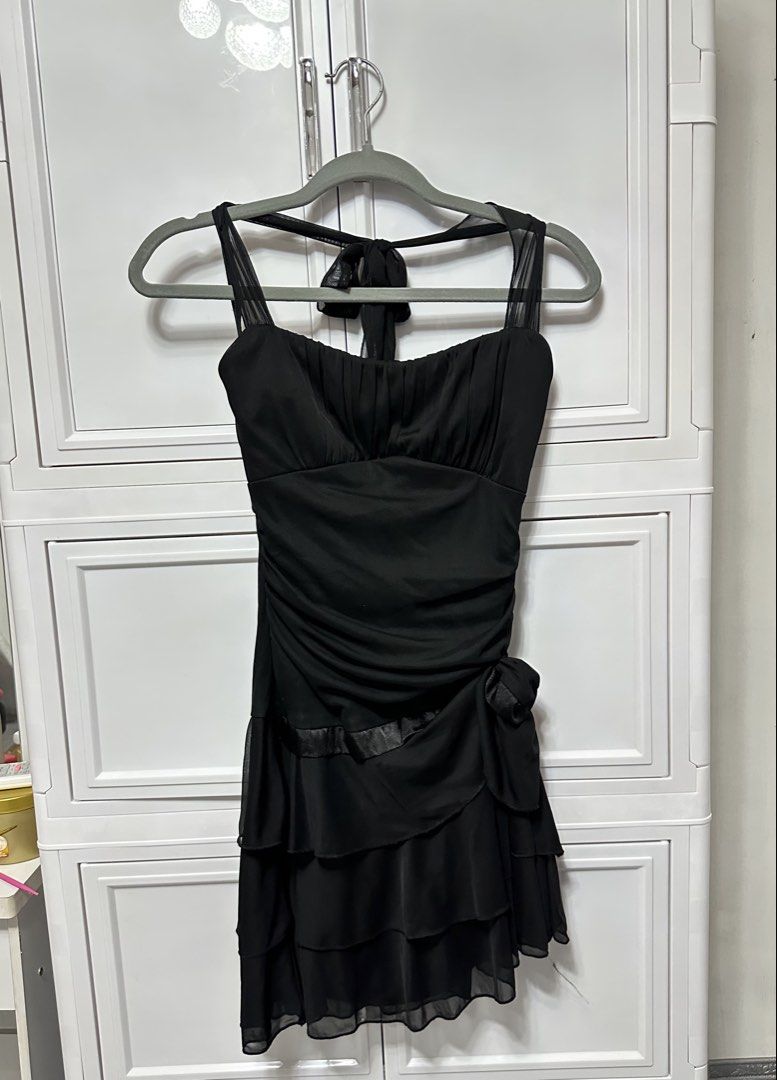 Black Dress (Category: Dresses) located in Quezon City. Submitted by jeydeegmr (Listing ID 1469453979, Image 1). Description: Size medium on tag but can fit to xs-small Bought it in europe.