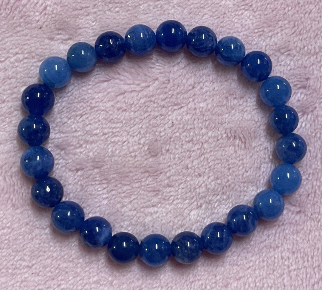 Blue Apatite Jade Bracelet 8mm (Category: Bracelets) located in Manila. Submitted by Crystal_Oracle (Listing ID 1469510833, Image 2). Description: Jade is a symbol of serenity and purity. It signifies wisdom gathered in tranquility. It increases love and nurturing. A protective stone, Jade keeps the wearer from harm and brings harmony. Jade attracts good luck and friendship. It stabilises the personality and promotes self-sufficiency. Soothes the