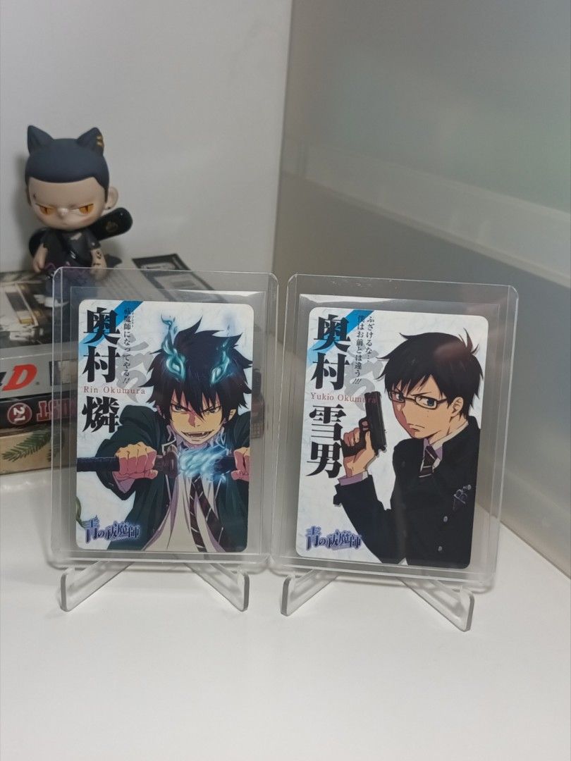 Blue Exorcist Card set (Category: Card Packs) located in Manila. Submitted by dmgstuff (Listing ID 1469555363, Image 1). Description: For sale Blue Exorcist Card set - with minor flaws Rin 7/10 Yukio 8/10 Price: 600 set ✅ Payment: Maya / Gcash ✅ Delivery: Any same day delivery (to be boked by buyer), LBC. J&T ✅ Meet up: Robinson /SM Manila (+50 transpo fee) 📍Location: Pandacan/Paco Manila .