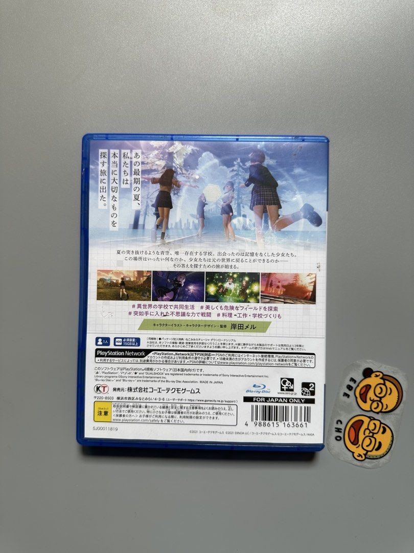 Blue Reflection: Second Light PS4 Game Japanese Version (Category: PlayStation) located in Taguig. Submitted by arsaquinas (Listing ID 1469425004, Image 2). Description: - Game: Blue Reflection Tie - Language support: Text, menus, and voiceovers are in Japanese only - Inclusions: Original case, game disc, and three insert flyers with codes Note: DLC/Codes can only be accessed using Japanese PSN account Ship via Lalamove, Grab, or J&T.