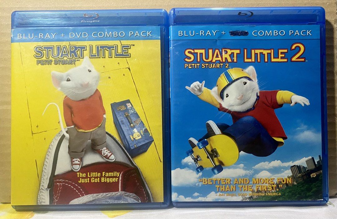 Blu-ray sale! (Category: CDs & DVDs) located in Angeles City. Submitted by lensongsong (Listing ID 1469566142, Image 1). Description: Php350.00 STUART LITTLE - Blu-Ray+DVD Special features Blu-ray exclusives 1999 Sony Pictures Region free Php300.00 STUART LITTLE 2 - Blu-Ray Special features Blu-ray exclusives 2002 Sony Pictures Region free.