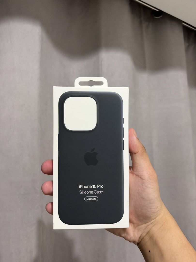 Bnew Iphone 15 Pro Silicone Case Black (Category: Cases & Sleeves) located in Mandaluyong City. Submitted by kier_ad (Listing ID 1469497103, Image 1). Description: Bnew and sealed Original Last price already Loc: Mandaluyong.