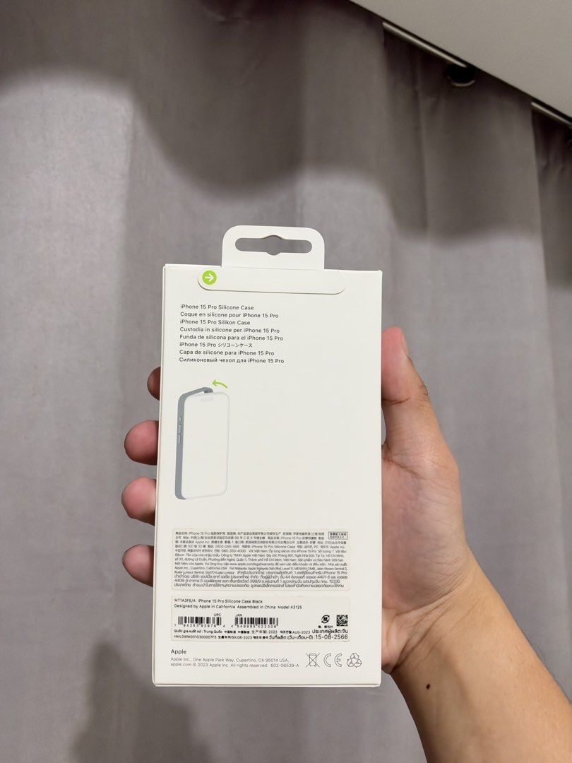 Bnew Iphone 15 Pro Silicone Case Black (Category: Cases & Sleeves) located in Mandaluyong City. Submitted by kier_ad (Listing ID 1469497103, Image 2). Description: Bnew and sealed Original Last price already Loc: Mandaluyong.