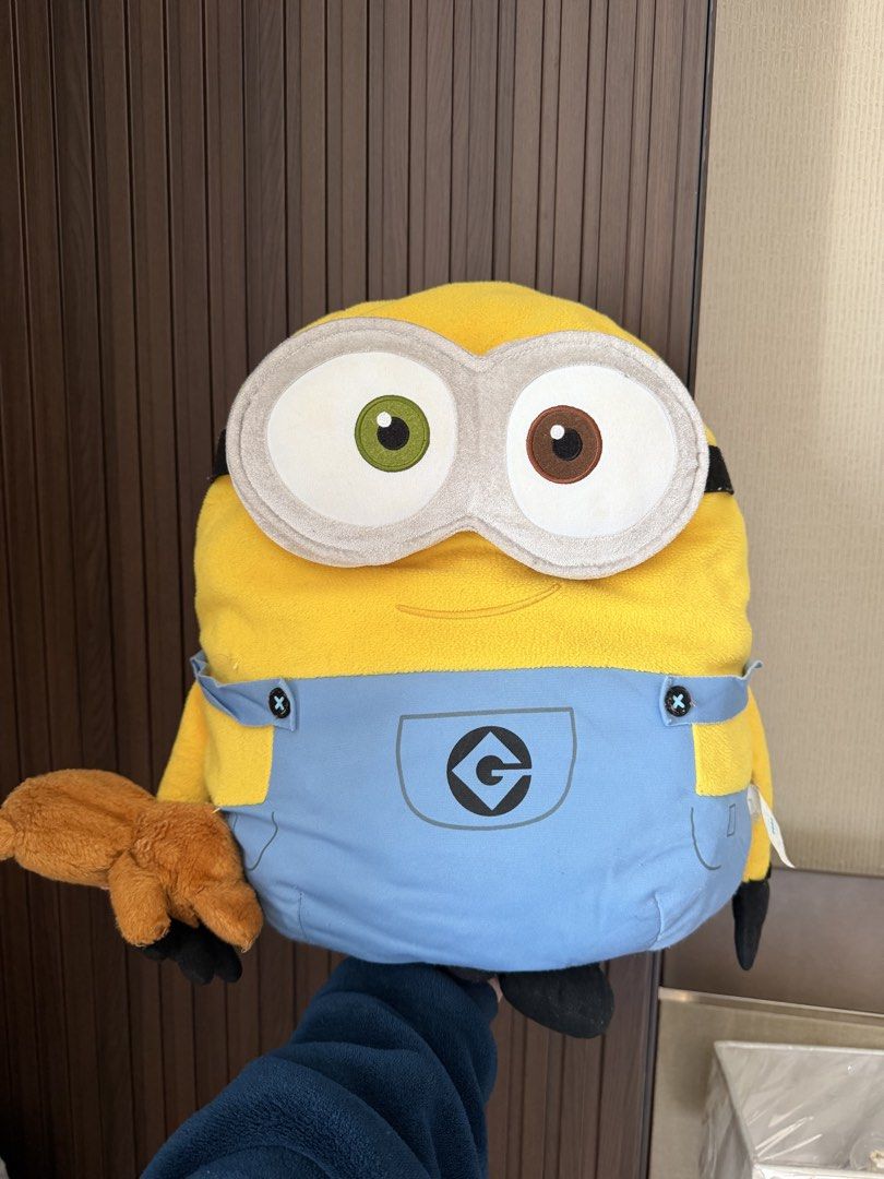 bob minions plushie with tim (Category: Plushies & Soft Toys) located in Manila. Submitted by garlicsauce (Listing ID 1469450234, Image 1). Description: cutest stuffed toy of bob!! rfs: need to make space.