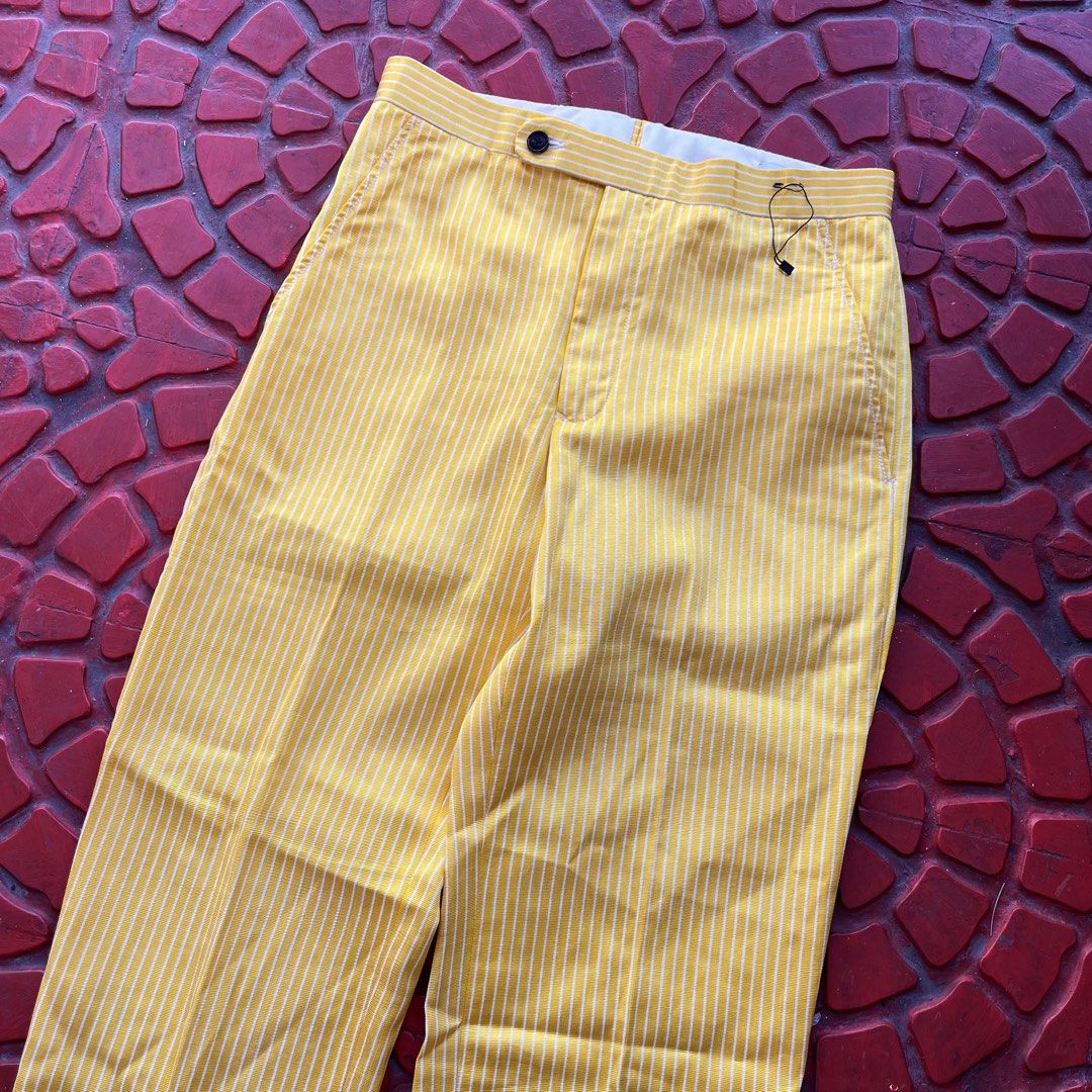 BODE STRIPE TROUSER / VINTAGE FABRIC (Category: Luxury Apparel) located in San Jose del Monte. Submitted by qrt_ty (Listing ID 1469446098, Image 3). Description: WTS !!! BODE STRIPE TROUSER / VINTAGE FABRIC PANTS SIZE 31 ON TAG EXCELLENT CONDITION NO ANY MAJOR FLAWS MADE IN USA PRICE - 15K PLUS SF .