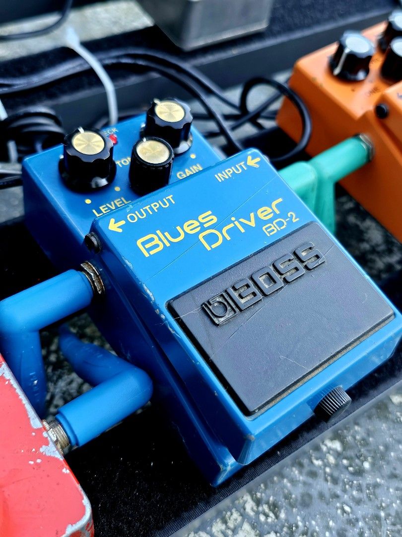 Boss BD-2 Blues Driver Overdrive Pedal (Category: Musical Instruments) located in Manila. Submitted by awadennver (Listing ID 1469406245, Image 2). Description: Original Boss BD-2 Blues Driver for ₱4200 💙 📍 Tagaytay City/Cavite (For pickup or Lalamove: at buyer's expense) •Iconic, high-demand amp-like overdrive pedal used by top artists worldwide. •All-analog discrete circuitry for natural tube-like response, warm crunch, and expressive dynamic