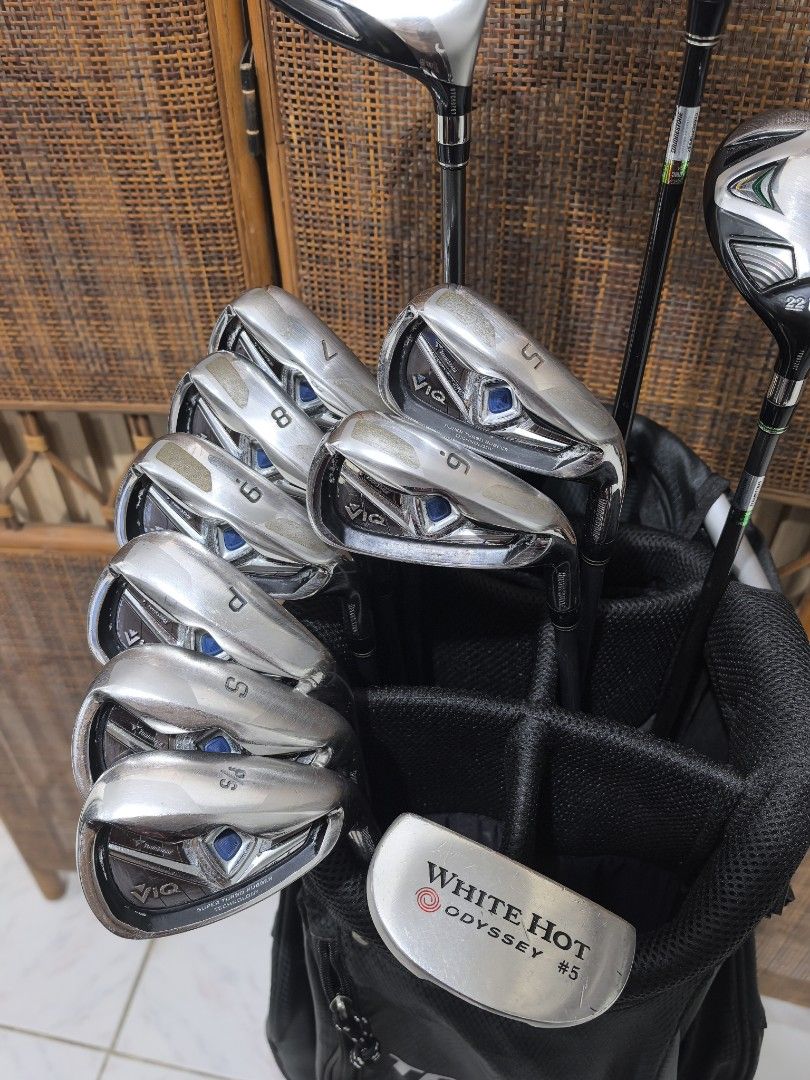 Bridgestone golf set for beginners (Category: Golf) located in Caloocan City. Submitted by ace2729 (Listing ID 1469536896, Image 3). Description: BRIDGESTONE GOLF SET FOR BEGINNERS *DRIVER: BRIDGESTONE PHYZ 10.5° - SR FLEX *WOOD: BRIDGESTONE PHYZ #3-15° -R FLEX *UTILITY: BRIDGESTONE PHYZ #4-22° - R FLEX *IRONS: TOURSTAGE VIQ - 5,6,7,8,9,P,S,A & ODYSSEY WHITE HOT PUTTER - GRAPHITE SHAFT - SR FLEX *BAG: BRIDGESTONE ALL VERY GOOD CONDITION 💸 18,000