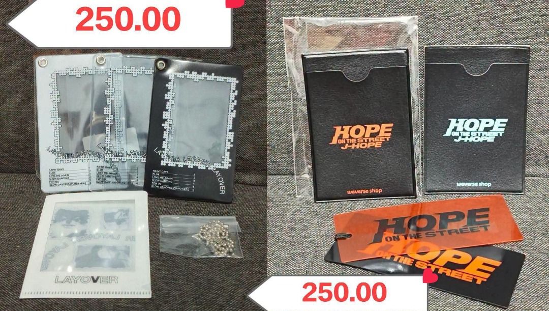 BTS Merch (Category: K-Wave Merchandise) located in Lumban. Submitted by luna.kshop (Listing ID 1469491957, Image 2). Description: ALL OFFICIAL ONHAND AND READY TO SHIP.