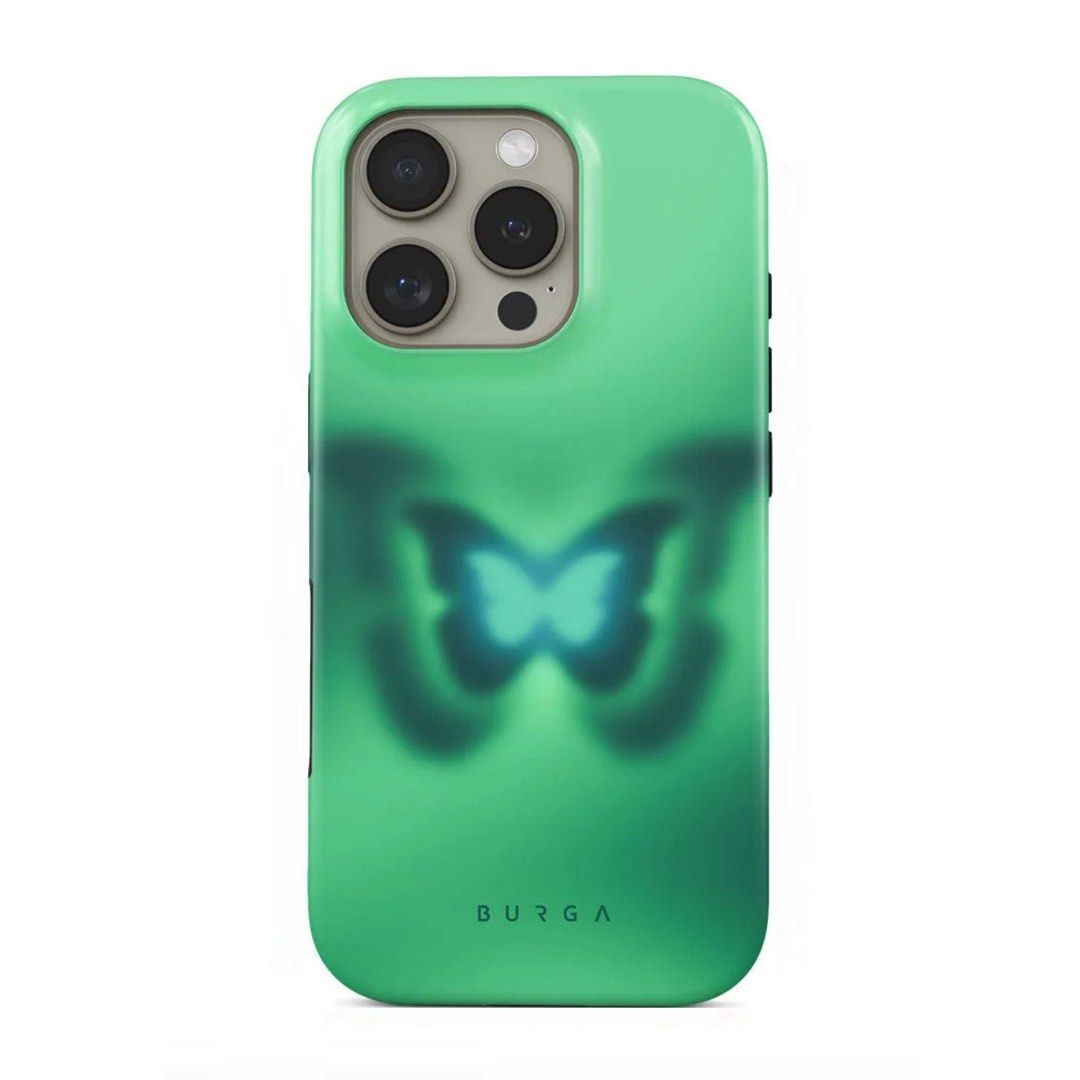 Burga magsafe iphone 15 pro case (Category: Cases & Sleeves) located in Manila. Submitted by ordinary.things (Listing ID 1469393931, Image 3). Description: Guaranteed authentic. Has some scratches (see image). Selling green one for ₱650 and red one for ₱550. Can give additional discount if you buy both. Brand new on website is selling one case for ₱3900 so this is a steal. .
