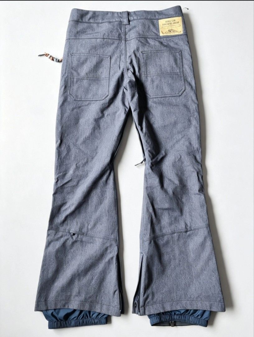 Burton Zippy PT Snowboard Pants Grey (Category: Jeans) located in Cabuyao City. Submitted by cautivar. (Listing ID 1469543879, Image 2). Description: - Brand: Burton - Model: Zippy Snow Pants - Color: Heather Grey - Material: Polyester and nylon blend - Features: Zippered cuffs, boot gaiters, roomy pockets, standard waist with button closure, and belt loops - Origin: Made in Vietnam (Production Date: 02/16/2017) - Condition: Great winter gear, re
