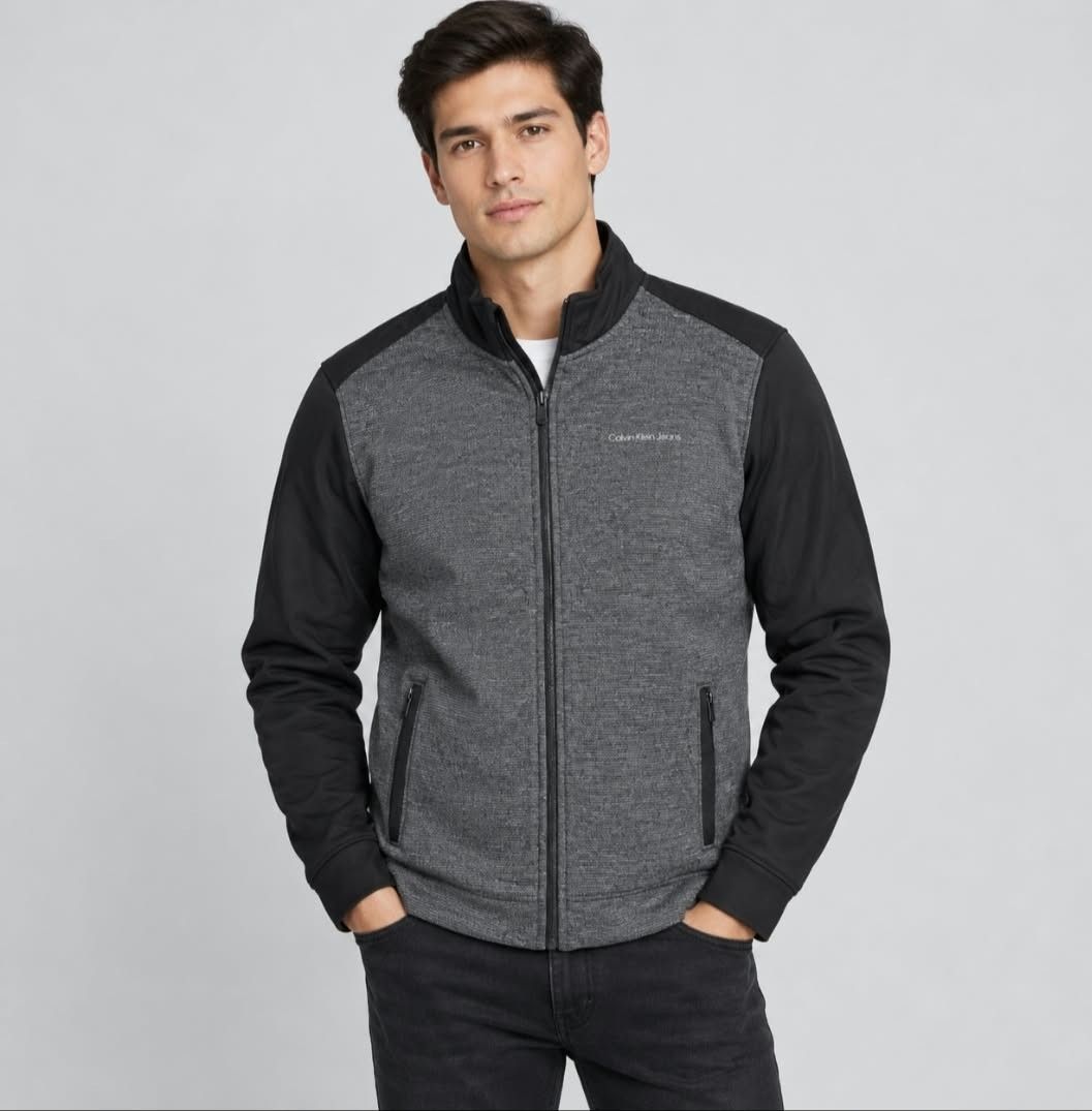 Calvin Klein Full Zip Jacket (Category: Coats, Jackets and Outerwear) located in Angeles City. Submitted by miss_independent01 (Listing ID 1469516743, Image 1). Description: Calvin Klein Full Zip Jacket Width: 20 (Small on tag) Length: 27.5 Sleeve: 24.5 Shoulder: 16 MOP: Gcash ✅ Mine Now, Pay Now ✅ First to Pay, Gets the Item 📍 PAMPANGA Courier: JnT 🚚🚚 PM 💌💌.