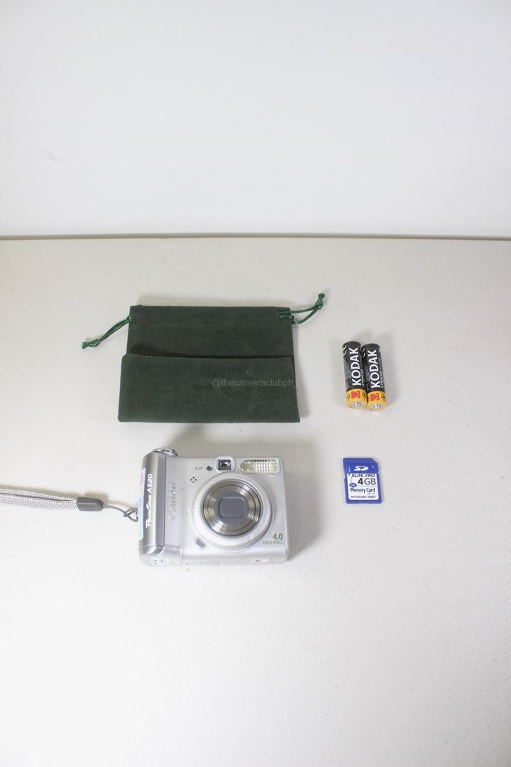 Canon PowerShot A520 4.0 MP Digital Camera (Category: Cameras) located in Tarlac. Submitted by thecouclub (Listing ID 1469495672, Image 2). Description: Canon PowerShot A520 4.0 MP Digital Camera ♡ ̆̈ CCD sensor ♡ ̆̈ built-in flash working ♡ ̆̈ movie mode (VGA) ♡ ̆̈ digital image stabilization ♡ ̆̈ scene modes ♡ ̆̈ red-eye reduction ♡ ̆̈ 4x optical zoom ♡ ̆̈ 4x digital zoom ♡ ̆̈ optical viewfinder ♡ ̆̈ 1.8” LCD display ♡ ̆̈ all buttons working ♡ 