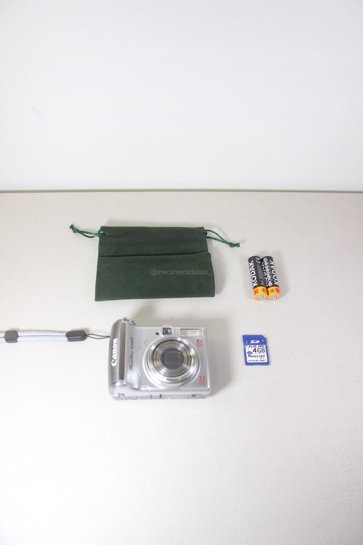 Canon PowerShot A560 7.1 MP Digital Camera (Category: Cameras) located in Tarlac. Submitted by thecouclub (Listing ID 1469497210, Image 2). Description: Canon PowerShot A560 7.1 MP Digital Camera ♡ ̆̈ CCD sensor ♡ ̆̈ built-in flash working ♡ ̆̈ movie mode (VGA) ♡ ̆̈ face detection ♡ ̆̈ red-eye reduction ♡ ̆̈ scene modes ♡ ̆̈ my colors ♡ ̆̈ 4x optical zoom ♡ ̆̈ 4x digital zoom ♡ ̆̈ date stamp ♡ ̆̈ optical viewfinder ♡ ̆̈ 2.5” LCD display ♡ ̆̈ all 