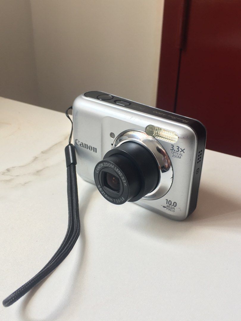 Canon PowerShot A800 Digital Camera (Category: Cameras) located in Calauag. Submitted by xjapee (Listing ID 1469445952, Image 1). Description: Canon PowerShot A800 4,500 Body condition 9/10 no funtional issue 10-megpixel 3.3x Zoom LCD 2.5 inches red eye working flash working inclusion: Unit AA Battery SDCARD Can do meet up around Batangas City Can ship thru LBC or J&T MOP: MARIBANK, GCASH, or MAYA DM FOR MORE SAMPLE SHOTS.