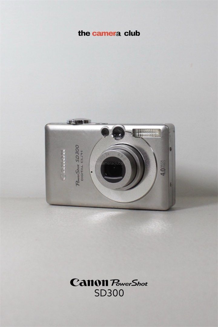 Canon PowerShot SD300 4.0 MP Digital Camera Boxed Unit (Category: Cameras) located in Tarlac. Submitted by thecouclub (Listing ID 1469495078, Image 1). Description: Canon PowerShot SD300 4.0 MP Digital Camera Boxed Unit ♡ ̆̈ CCD sensor ♡ ̆̈ built-in flash working ♡ ̆̈ movie mode with sound ♡ ̆̈ scene modes ♡ ̆̈ effects ♡ ̆̈ 3x optical zoom ♡ ̆̈ digital zoom ♡ ̆̈ date stamp ♡ ̆̈ 2.0” LCD display ♡ ̆̈ all buttons working ♡ ̆̈ clean canon lens ♡ ̆̈ 