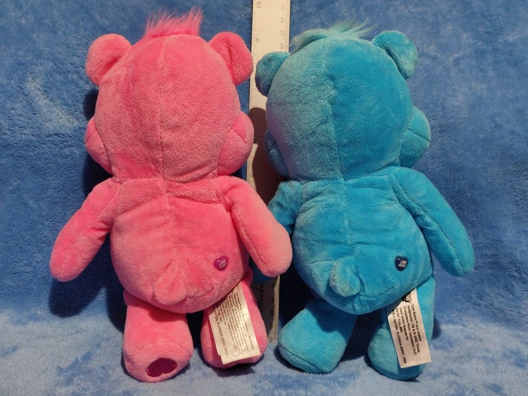 Care Bears Plush Toys/Charms Small (Category: Plushies & Soft Toys) located in Baguio. Submitted by abigailmyra (Listing ID 1469514899, Image 3). Description: - Authentic Care Bears plush toys - Size: 9 to 10 inches tall plushies, 5-6 inches charms - Detailed embroidered belly badges on every bear - Original tush tags attached on the backs, 1 has its paper tag - P165 each for charms -P195 with paper tag -P255 each for small-medium plushies loc:Ba