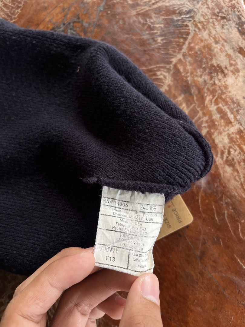 Carhartt “A18 NVY” Beanie (Category: Beanies) located in General Santos City (Dadiangas). Submitted by thriftdept. (Listing ID 1469405641, Image 3). Description: Brand: Carhartt “A18NVY” Beanie Size: FREE SIZE Authenticity: Authentic Color Rate: 9.8/10 Condition: Excellent Issue: None 🏷️: ₱899.