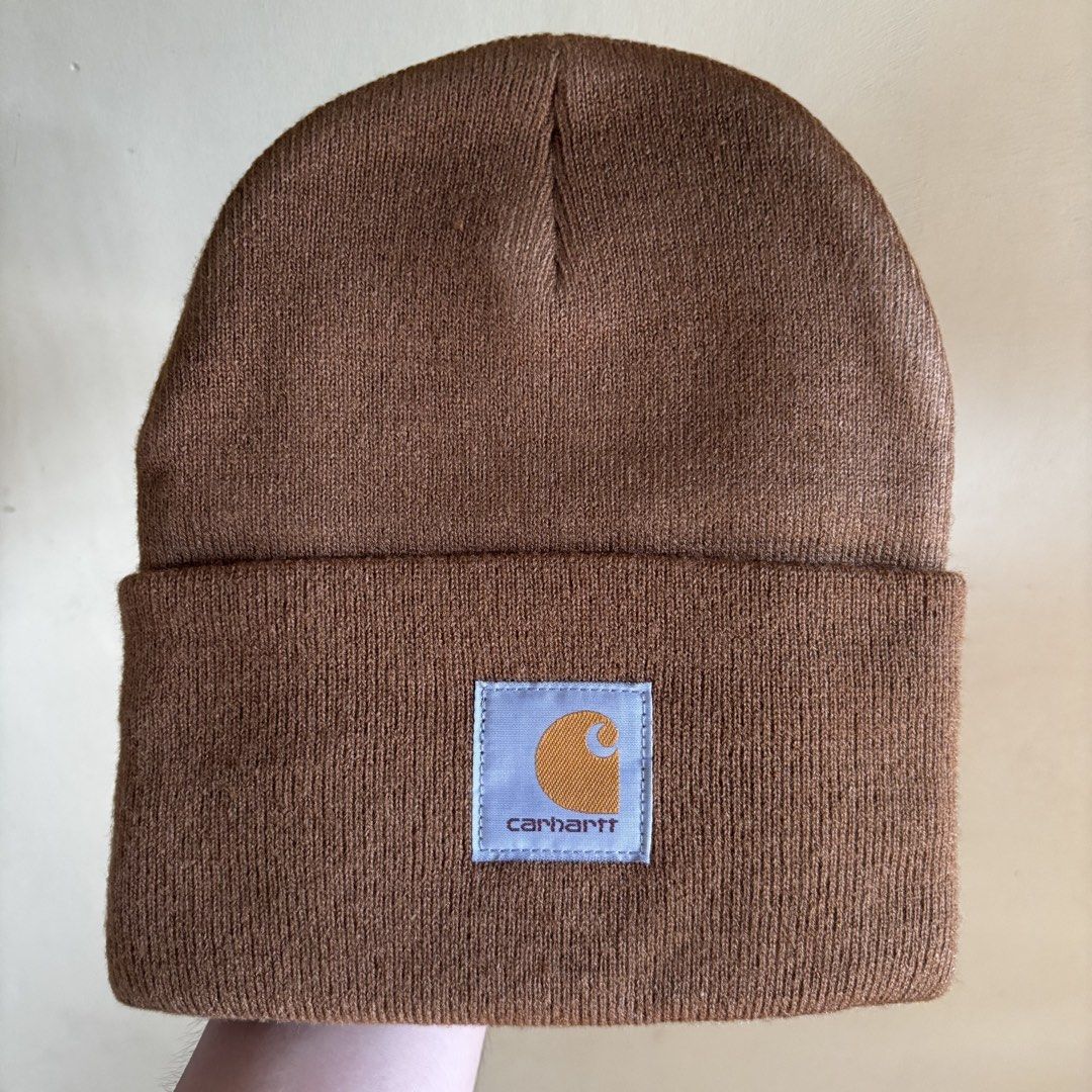 Carhartt A18 Watch Hat Beanie Brown (Category: Caps & Hats) located in Quezon City. Submitted by imwrt (Listing ID 1469536477, Image 1). Description: A18 Acrylic Watch Hat Bought in Japan One size fits all As new.