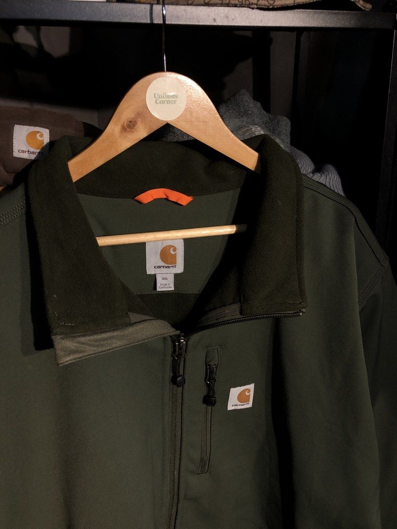 CARHARTT CROWLEY JACKET (Category: Coats, Jackets and Outerwear) located in San Pablo. Submitted by genesisllo24149 (Listing ID 1469475281, Image 3). Description: CARHARTT CROWLEY JACKET LENGTH -> 31 WIDTH -> 30 ISSUE -> DISCOLORATION CONDITION -> GOOD DM TO PURCHASE 📥 DISCLAIMER: - Please manage your expectations, posted items are preloved, used & thrifted -Actual color may vary due to lighting -Flaker will be posted.
