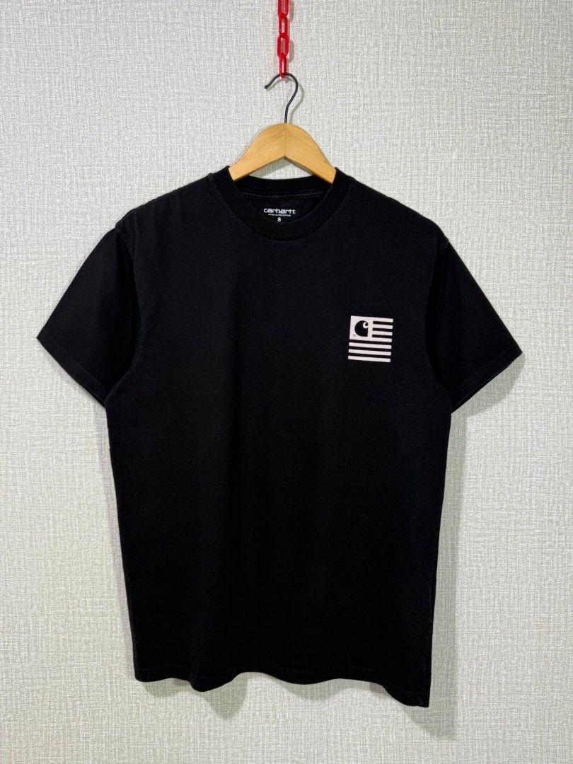 ✅Carhartt Shirt (Category: Tshirts & Polo Shirts ) located in Dumaguete. Submitted by good_stuff_dgte (Listing ID 1469456036, Image 2). Description: ✅Carhartt Shirt -₱750 -Size small on tag but fits medium (20.5x27.5) -Lazer printed -Color rate 9.8/10 -No issue (excellent condition).