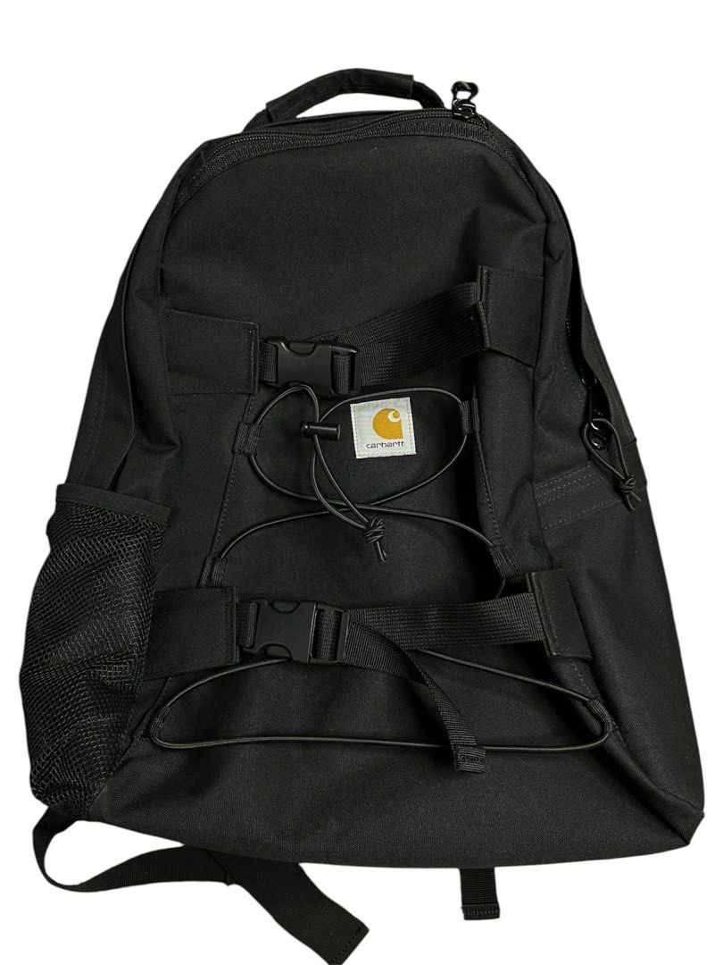 CARHARTT WIP Kickflip Backpack Black Authentic (NotThrifted) (Category: Backpacks) located in Rizal. Submitted by minsantumrift (Listing ID 1469500954, Image 1). Description: CARHARTT WIP Kickflip Backpack Black Authentic (NotThrifted) Condi: 9.5/10 crispy Used once Bought it for 6,990 CarharttWip Manila Price 5,000 📍Binangonan Rizal.