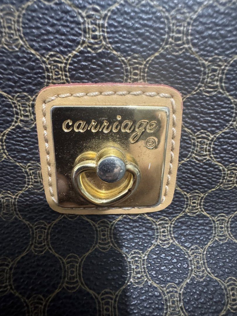 Carriage Brown Monogram Shoulder Bag (Category: Shoulder Bags) located in Imus. Submitted by budolfindsimus (Listing ID 1469503136, Image 2). Description: 🤎 CARRIAGE JAPAN HOBO BAG - MONOGRAM COLLECTION 🤎 JAPAN SOURCE / VINTAGE JAPAN BRAND Pang tita na classy! Parang Celine ang pattern - pero mas abot kaya! 😍 DETAILS: Brand: CARRIAGE ® - Japan Brand 🇯🇵 Origin: Japan Source / Japan Ukay Style: Hobo / kilikili Bag Material: Signature Monogram 