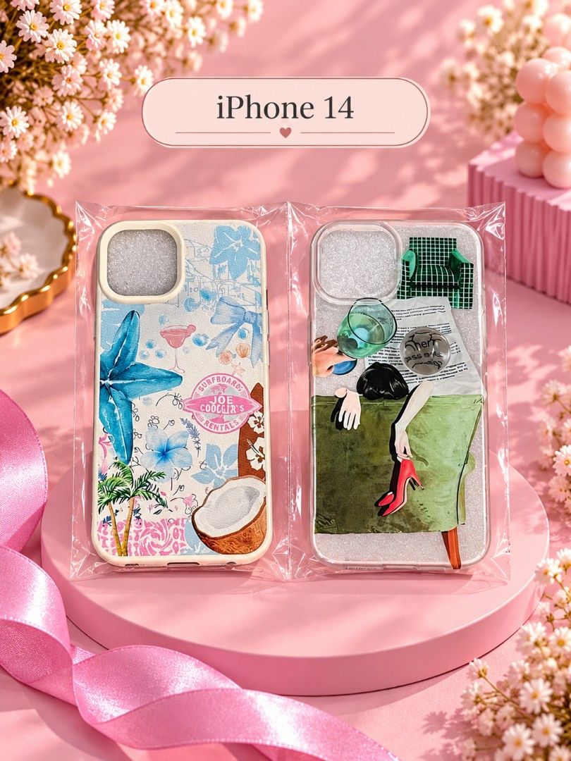 Case for iPhone 14, 14 Pro, 14 Pro Max & 14 Plus (Category: Cases & Sleeves) located in Imus. Submitted by _justrandomstuff (Listing ID 1469476644, Image 1). Description: 📱 Looking for an affordable phone case? Selected designs are ₱50 each or 3 for ₱100, plus premium designs for ₱70 each! Sulit na pang-daily use. Message me your iPhone model to check available designs. Limited stocks only!.