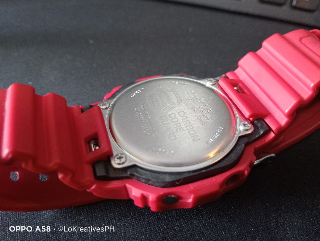 Gshock DWE-5600R LIMITED EDITION (Category: Men's Watches) located in Cavite. Submitted by purpose_served (Listing ID 1469468046, Image 3). Description: Limited Edition G-Shock DWE-5600R Core Specifications LIMITED EDITION: Carbon Core Guard structure with a stainless steel back plate. • Dimensions: 48.9 × 43.8 × 13.7 mm. • Weight: 54 g. • Water Resistance: 20 bar (200 meters), suitable for swimming and high-impact water sports. • Glass Material:
