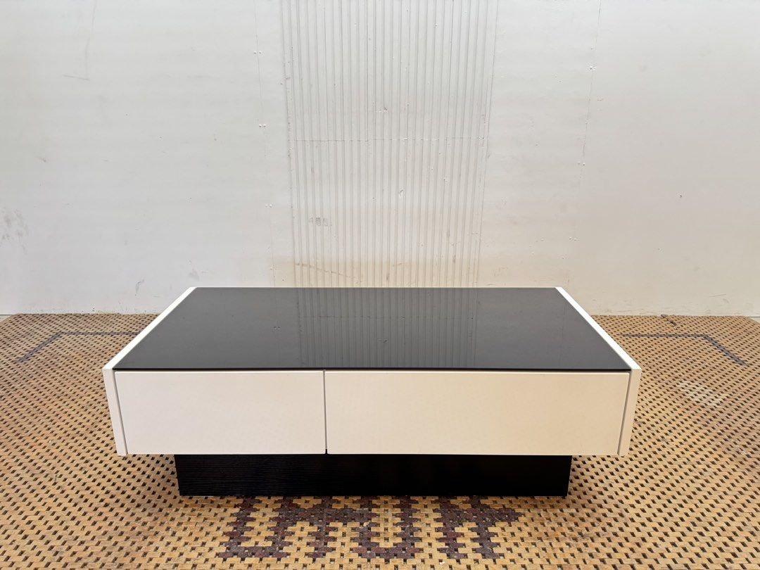 Center Table TV Rack (Category: Tables & Sets) located in Quezon City. Submitted by matetdevis13 (Listing ID 1469539987, Image 2). Description: Modern Black&White TV Console/Center Table Price: 4,500 L41.5 x W19.5 x H14 In good condition Code JMD15-M159.