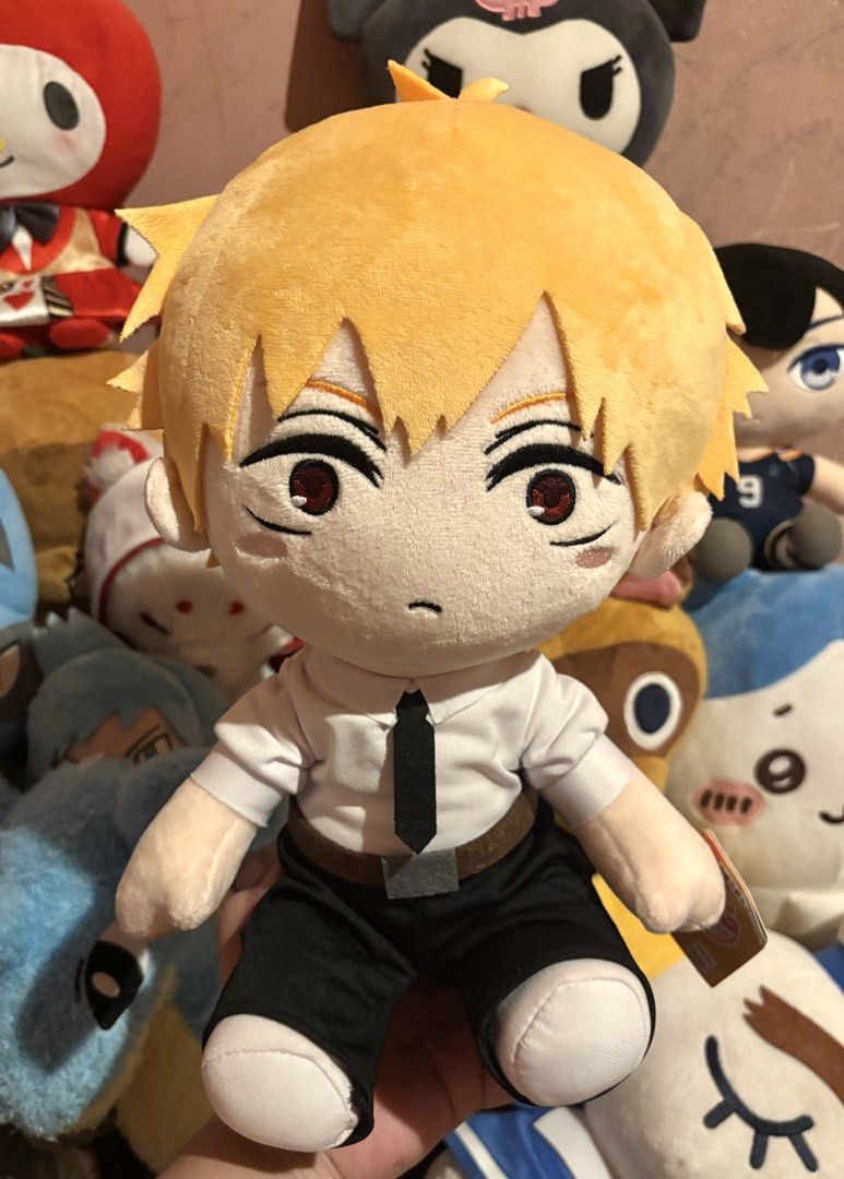 Chainsaw Man Denji Big TAITO Plush (Category: Plushies & Soft Toys) located in Calamba. Submitted by hmgggg (Listing ID 1469077779, Image 1). Description: TAITO Chainsaw Man Denji BIG plush for SALE‼️ Brand new w/ tag NOTE: Plushies displayed at the back are NOT FOR SALE PCs ko po yun hehe Payment thru Gcash, Gotyme 📍Calamba, Laguna 📦Shipping thru JnT and Lalamove .