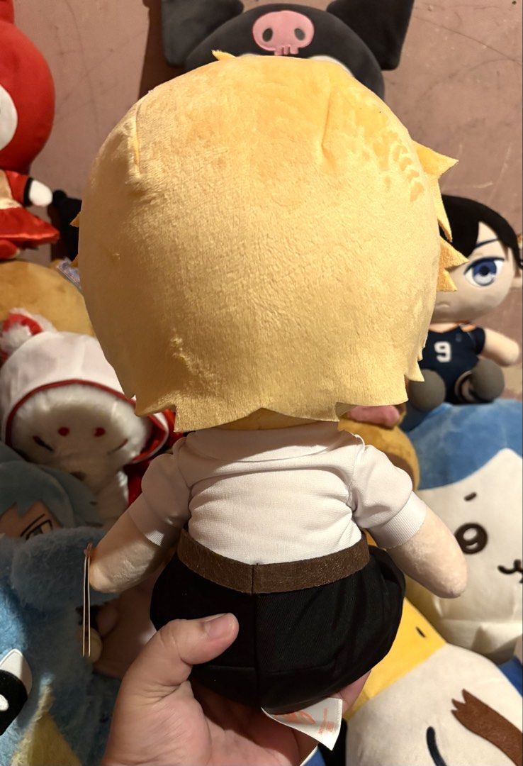 Chainsaw Man Denji Big TAITO Plush (Category: Plushies & Soft Toys) located in Calamba. Submitted by hmgggg (Listing ID 1469077779, Image 2). Description: TAITO Chainsaw Man Denji BIG plush for SALE‼️ Brand new w/ tag NOTE: Plushies displayed at the back are NOT FOR SALE PCs ko po yun hehe Payment thru Gcash, Gotyme 📍Calamba, Laguna 📦Shipping thru JnT and Lalamove .