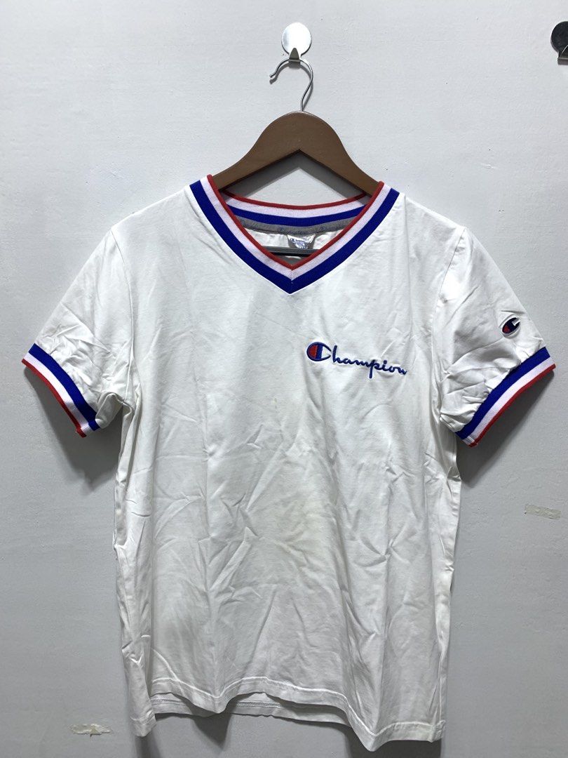 CHAMPION EMBROIDERED SCRIPT T-shirt (Category: Tshirts & Polo Shirts ) located in Caloocan City. Submitted by eightyythrift (Listing ID 1469564714, Image 1). Description: .