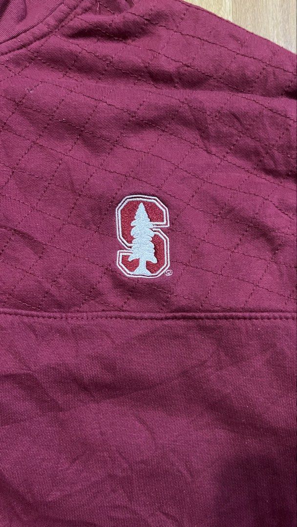 Champion Stanford University Cardinal tree logo (Category: Coats, Jackets and Outerwear) located in Porac. Submitted by macky.ron (Listing ID 1469440878, Image 2). Description: Length:28 Width: 22.5 Condition: 9.8/10 Color rate: 9.8/10 Issue (s): None Complete Tags.