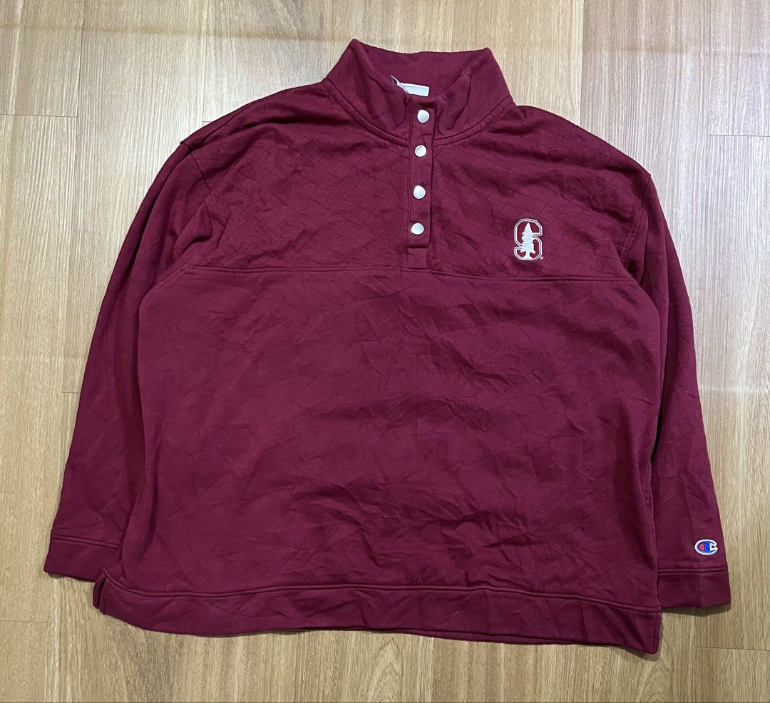 Champion Stanford University Cardinal tree logo (Category: Coats, Jackets and Outerwear) located in Porac. Submitted by macky.ron (Listing ID 1469440878, Image 1). Description: Length:28 Width: 22.5 Condition: 9.8/10 Color rate: 9.8/10 Issue (s): None Complete Tags.