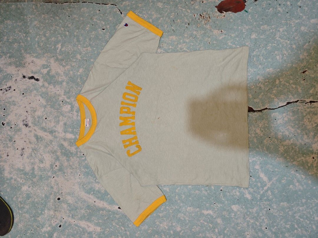 Champion tees (Category: Tshirts & Polo Shirts ) located in Calauag. Submitted by cou1_h (Listing ID 1469418682, Image 1). Description: 22x27 Need wash 10/10 color rate.