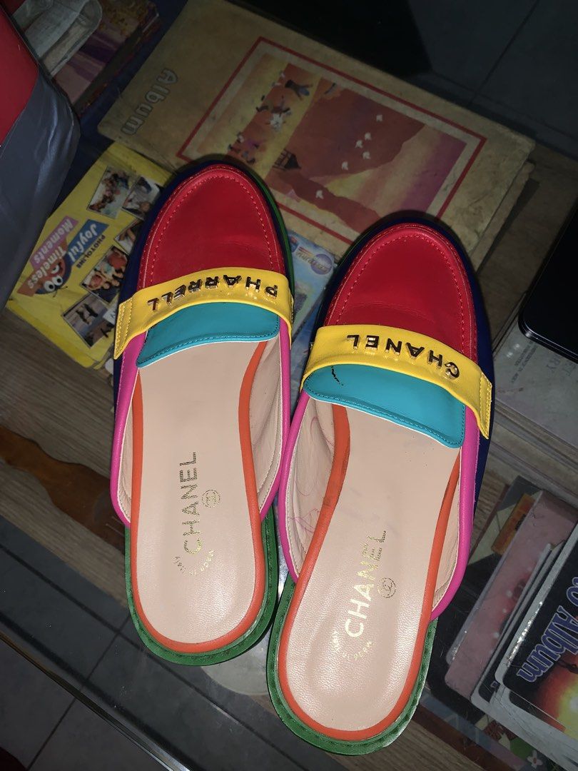 Chanel x Pharrell Multi-color Mules (Category: Loafers) located in Manila. Submitted by prel0vedbywana (Listing ID 1469417501, Image 1). Description: HEARING OFFERS.