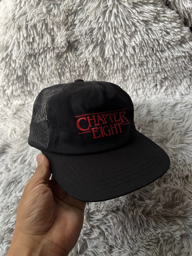 Chapter Eight Trucker Cap (Category: Luxury Apparel) located in Cebu City. Submitted by kayekallie (Listing ID 1469514657, Image 2). Description: ❗️authentic❗️negotiable Excellent condition 10/10 color rate No issue.